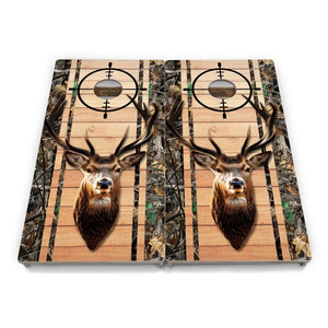 Scope Deer & Fish Plank Cornhole Boards - Professional Tournament Series Cornhole Solutions
