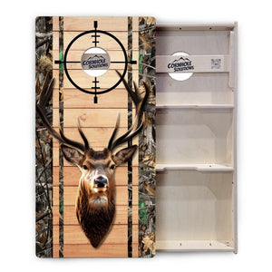 Scope Deer & Fish Plank Cornhole Boards - Professional Tournament Series Cornhole Solutions