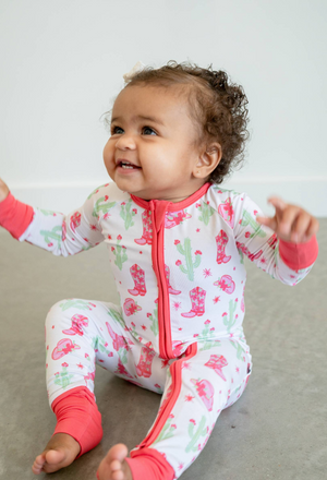 Pink Cactus Cowgirl Zippy by Boosh Baby image 1
