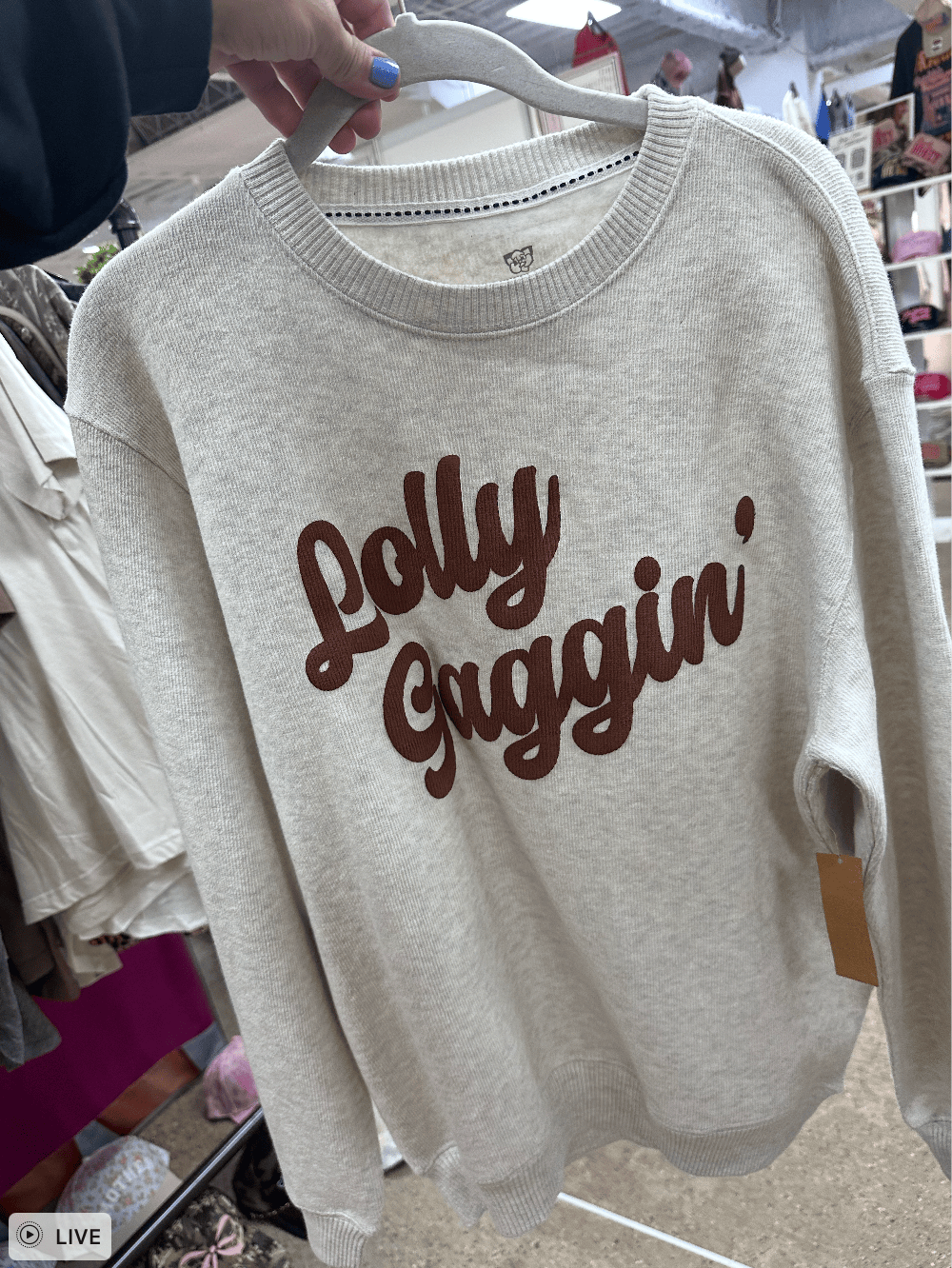 Lolly Gaggin' Knit Sweatshirt