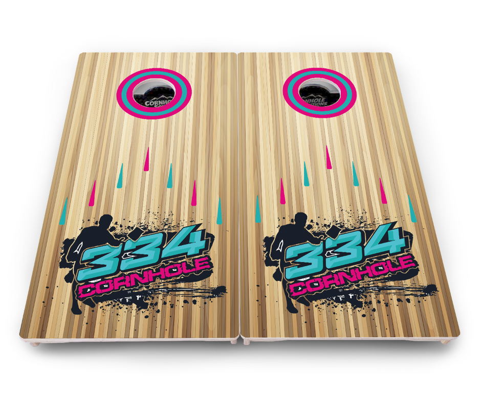Complete Tournament Cornhole Bundle - Boards, Bags & Carrying Case - Custom