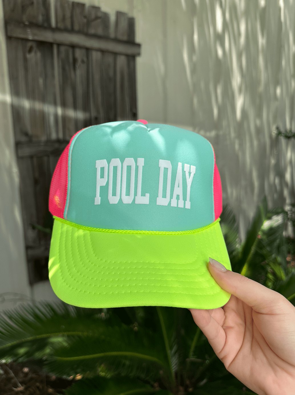 Pool Day Multi-Trucker Hat (Mint) by Southern Bliss Company, Southern lifestyle apparel main product photo