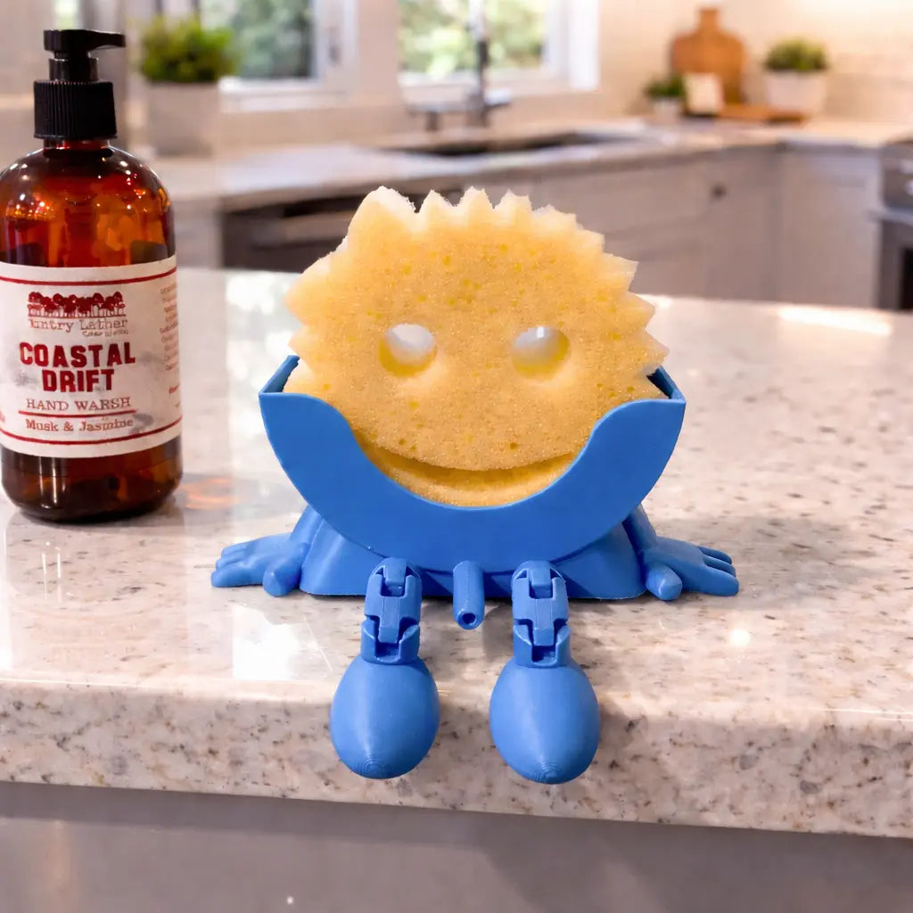 Scrub Daddy Sponge Holder with Hanging Feet | 3D Printed Sink Caddy by The Tween Space, Southern food gift detail photo 2