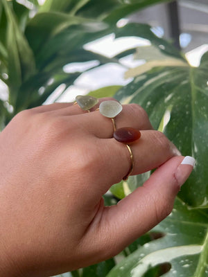 Sea Glass Rings - Gold HALT
