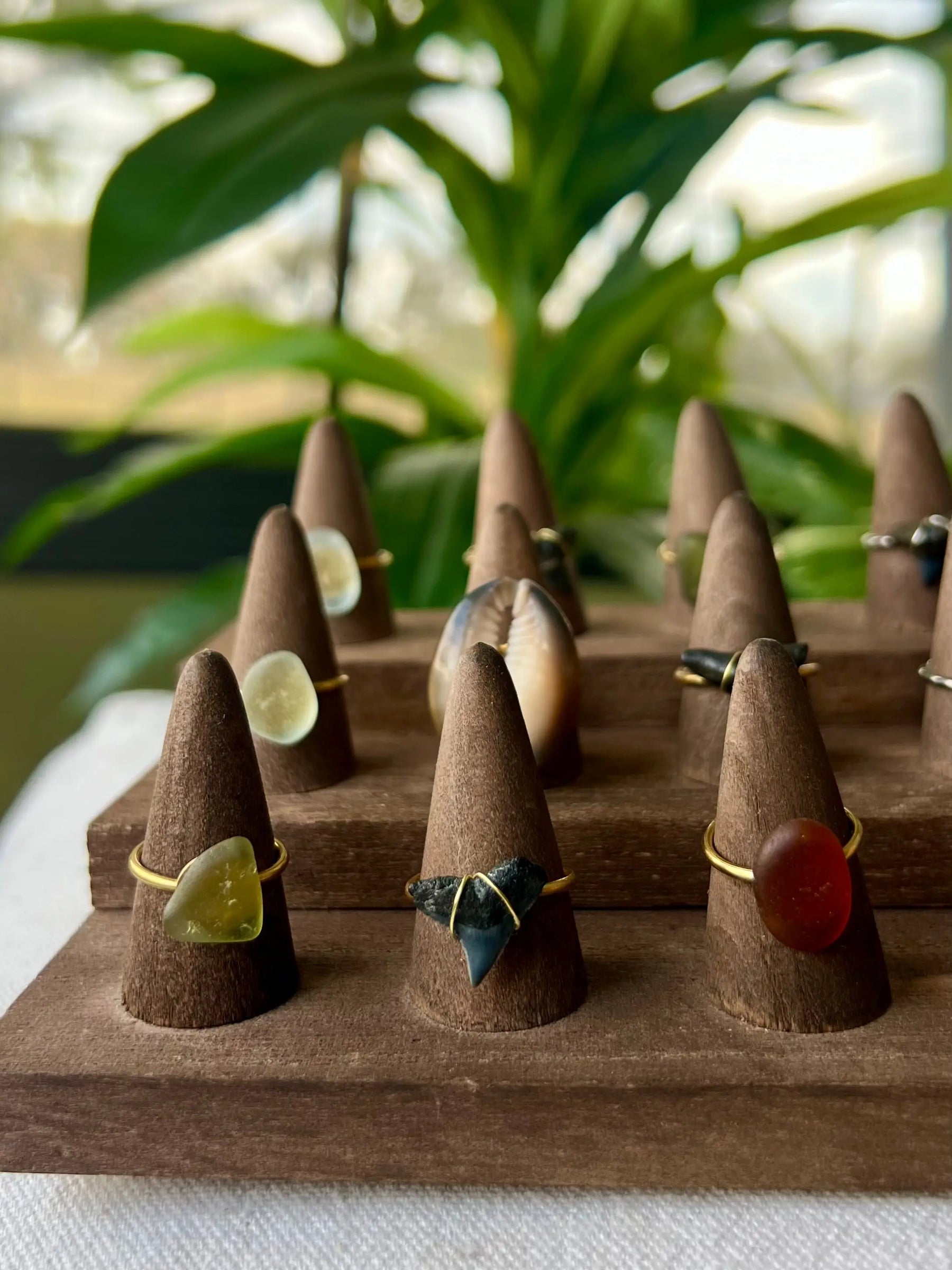 Sea Glass Rings - Gold HALT