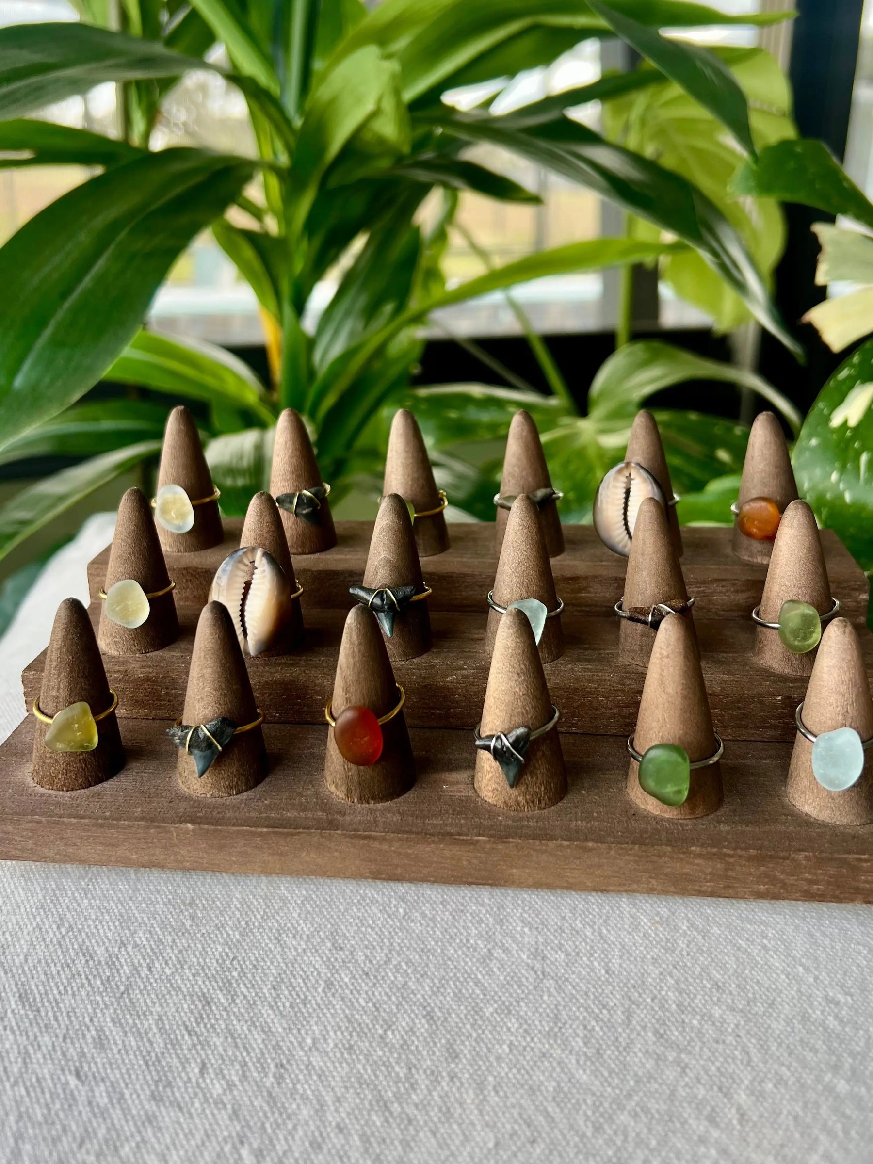 Sea Glass Rings - Gold HALT