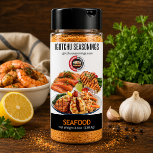 Igotchu Seafood seasoning by Igotchu Seasonings, Southern food gift main product photo