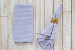 Seersucker Everyday Napkins, set of four by Dot and Army, cloth napkins detail photo 5