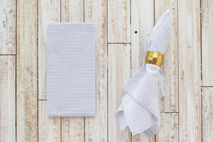 Seersucker Everyday Napkins, set of four by Dot and Army, cloth napkins detail photo 9