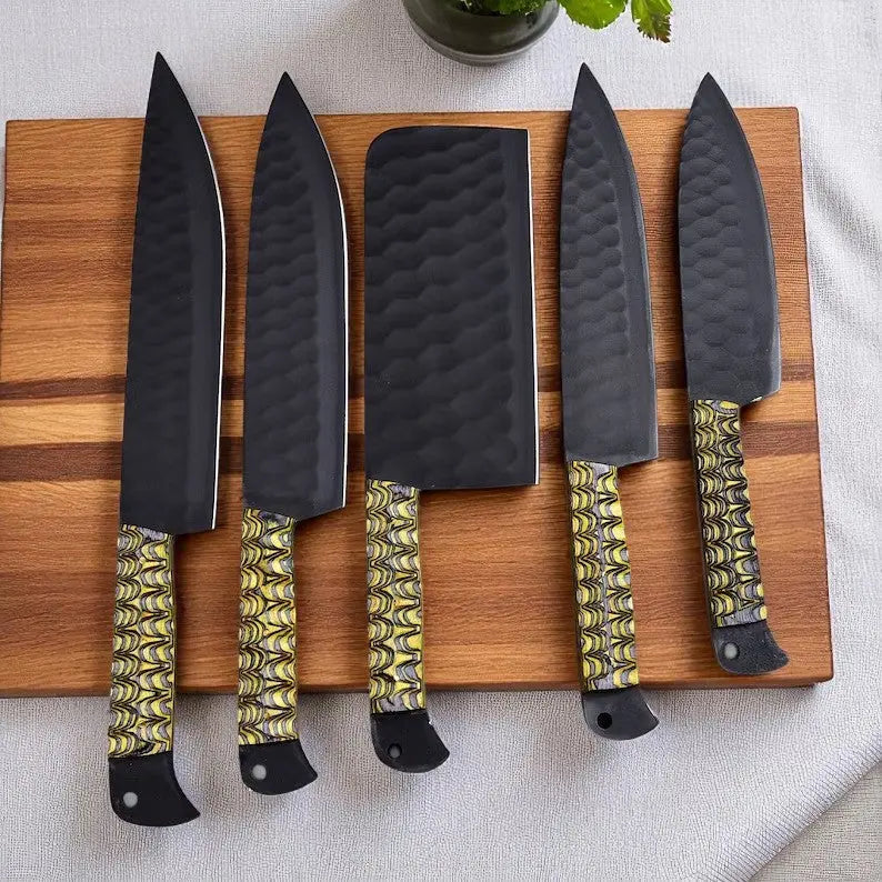 Sharpest Knife Set – 8-Piece Full Tang VG10 Stainless Steel Damascus Knife Store