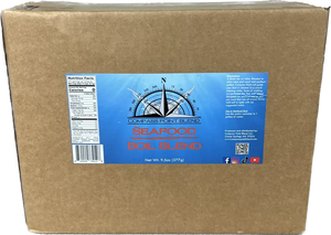 Compass Point Seafood Boil Blend: 9.5oz Box. Delicious seafood seasoning for shrimp, crab, and crawfish. Enhance your cooking today!
