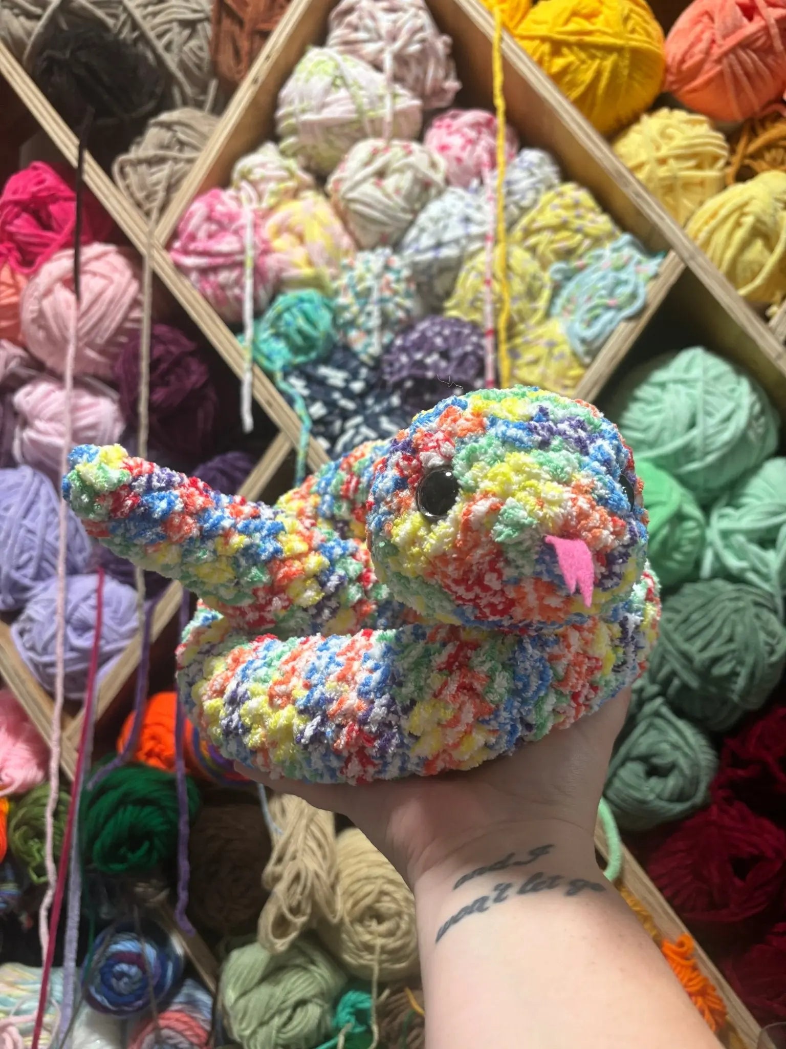 Si the Crochet Snake by Main Street Collective - Colorful, Handmade Plush Toy