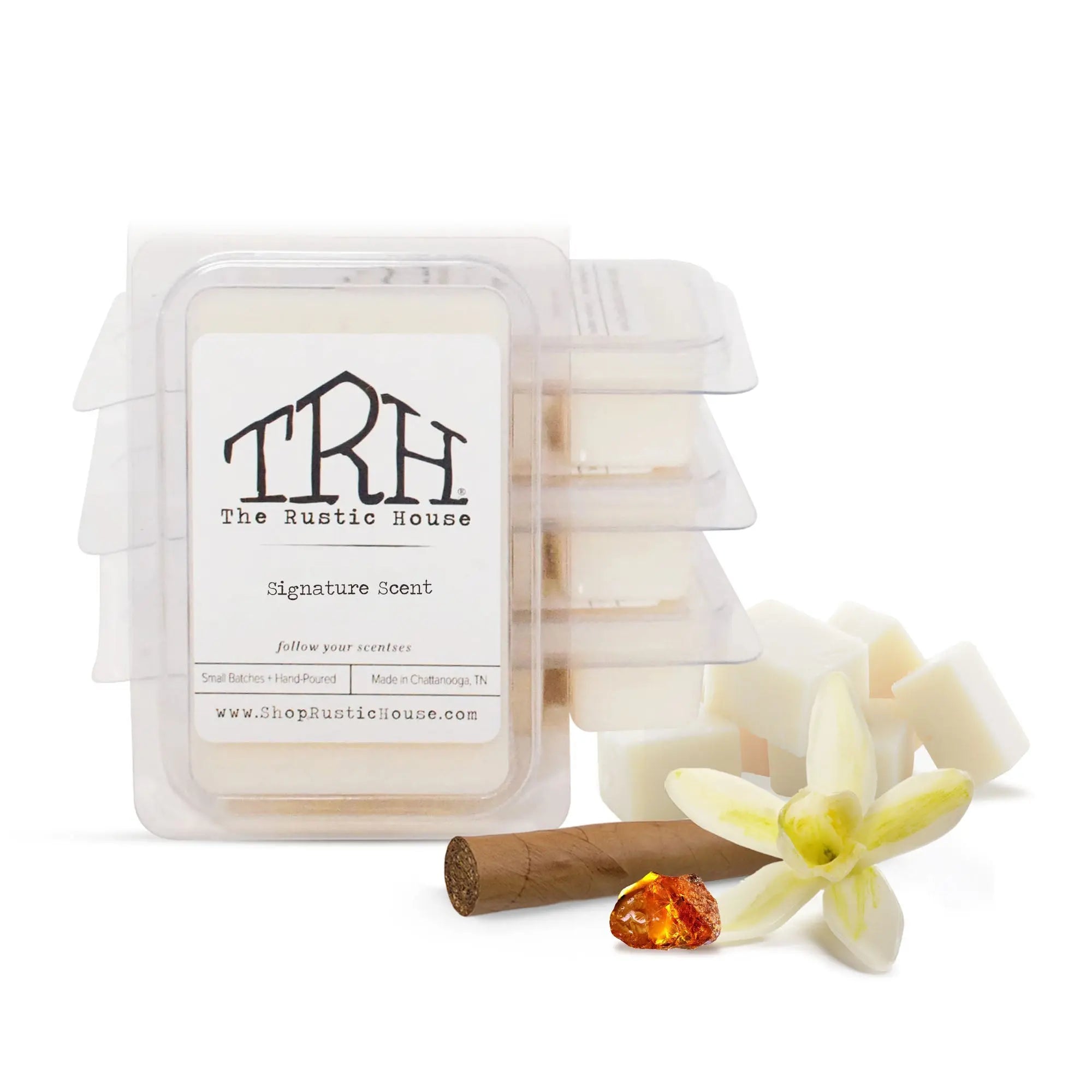 Signature Scent Wax Melt by The Rustic House, scented candle main product photo