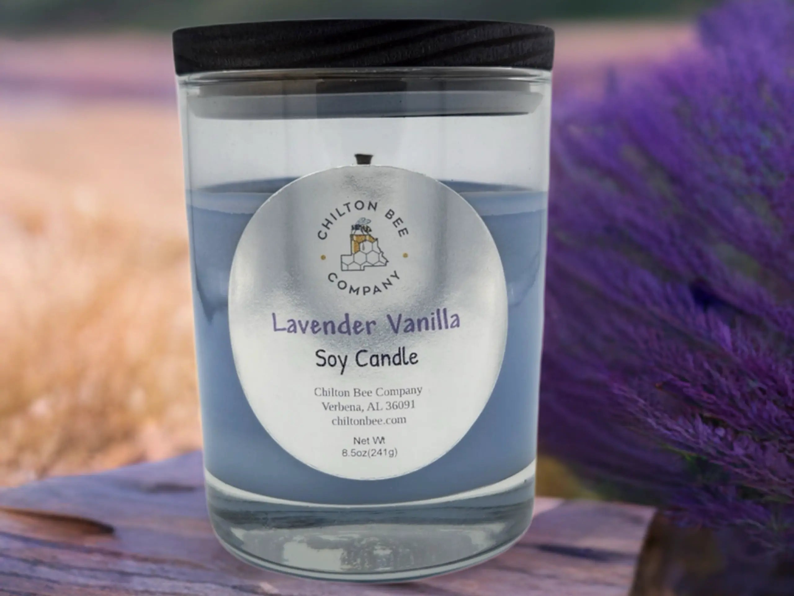 Single Wick Soy Candle by Chilton Bee Company, scented candle detail photo 7