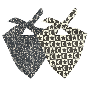 Skeleton Reversible Dog Bandana