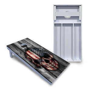 Skull Flag Cornhole Boards - All Weather Series Cornhole Solutions