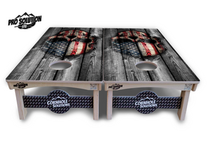 Skull Flag Cornhole Boards - Pro Solution Lite Series Cornhole Solutions