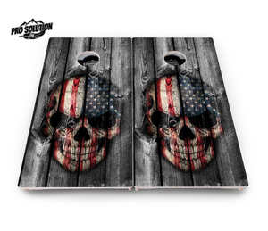 Skull Flag Cornhole Boards - Pro Solution Lite Series Cornhole Solutions