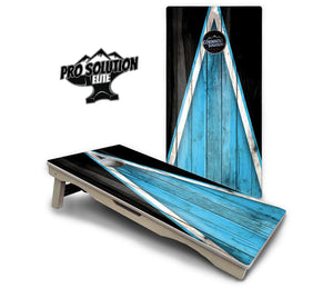 Sky Blue Triangle Cornhole Boards - Pro Solution Elite Series Cornhole Solutions