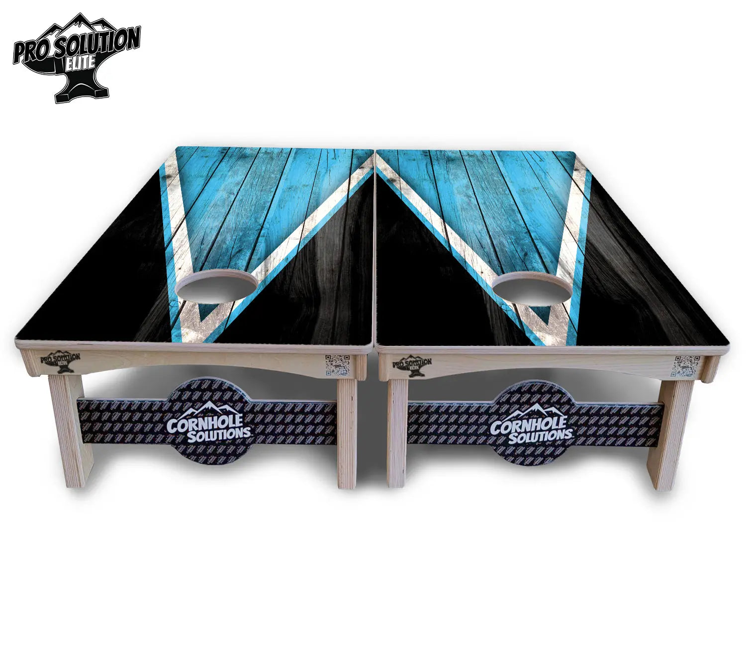 Sky Blue Triangle Cornhole Boards - Pro Solution Elite Series Cornhole Solutions