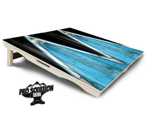 Sky Blue Triangle Cornhole Boards - Pro Solution Elite Series Cornhole Solutions