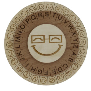 Smiley Face Cipher Wheel - Escape Room Prop and Decoder Disk Creative Escape Rooms