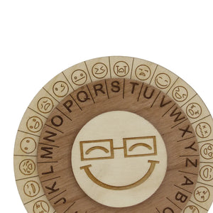 Smiley Face Cipher Wheel - Escape Room Prop and Decoder Disk Creative Escape Rooms