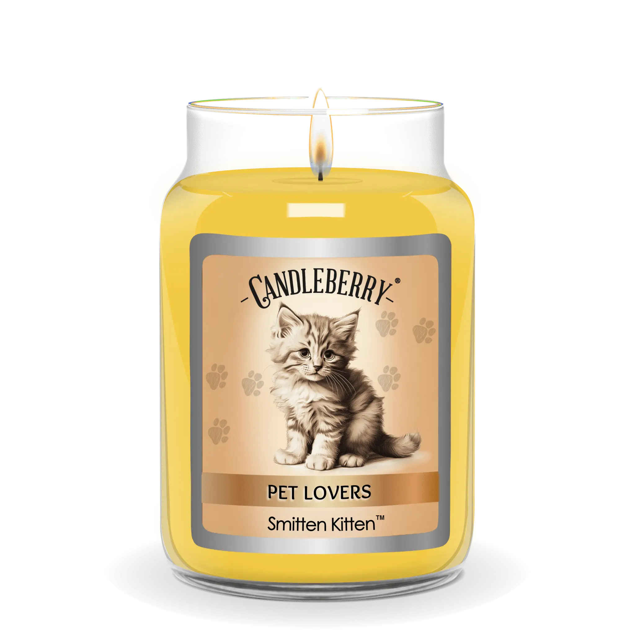 Smitten Kitten™ - Large Jar Candle (Collective) by The Candleberry® Candle Company, scented candle detail photo 2