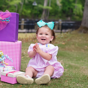 Smocked Birthday Girl Bubble Seven Lantern Lane