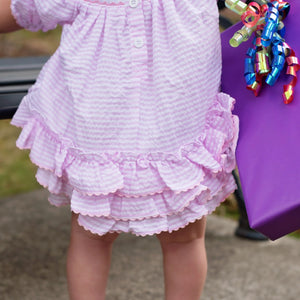 Smocked Birthday Girl Bubble Seven Lantern Lane