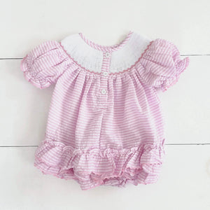 Smocked Birthday Girl Bubble Seven Lantern Lane