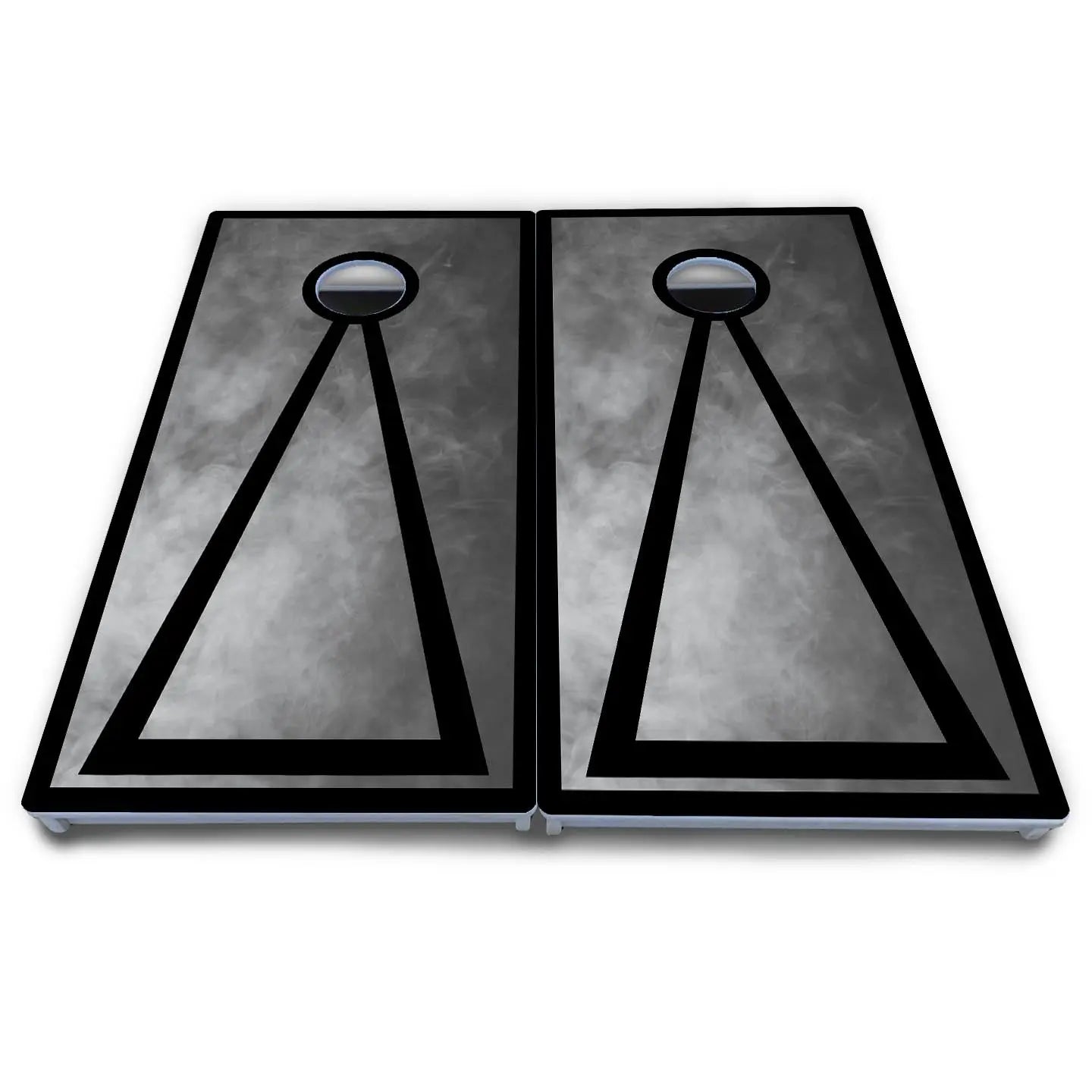 Smoke Triangle Cornhole Boards - All Weather Series by Cornhole Solutions, custom cornhole board detail photo 3