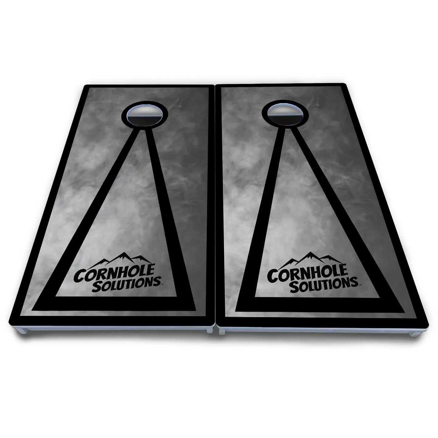 Smoke Triangle Cornhole Boards - All Weather Series by Cornhole Solutions, custom cornhole board detail photo 7