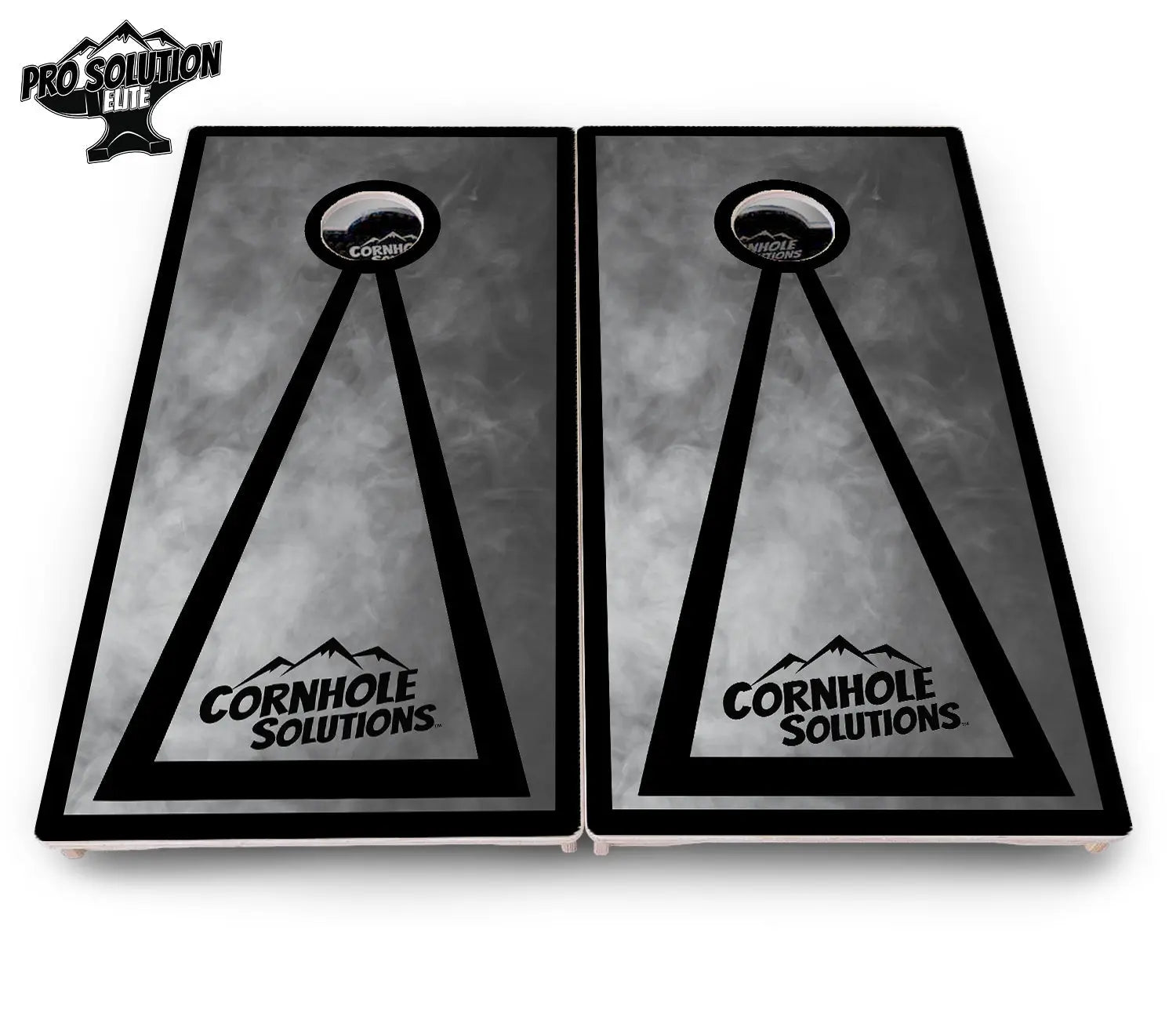 Smoke Triangle Cornhole Boards - Pro Solution Elite Series by Cornhole Solutions, custom cornhole board detail photo 5