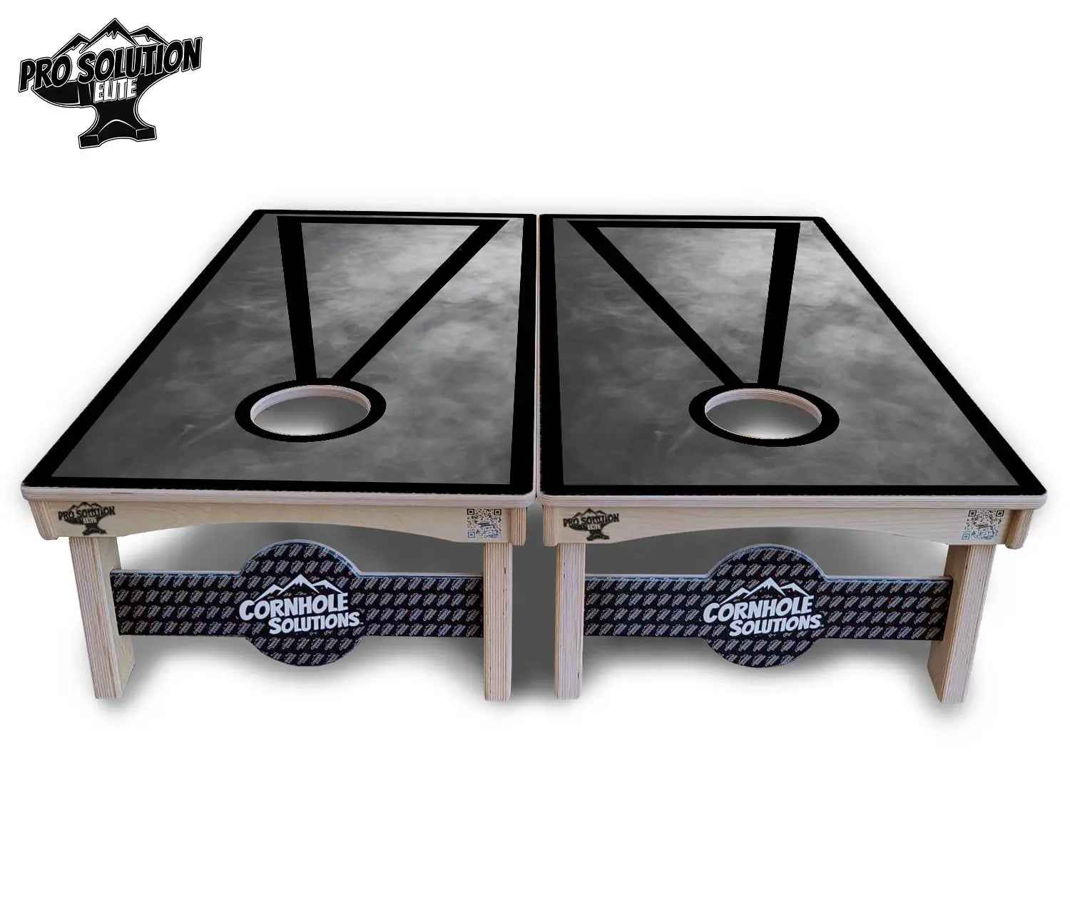 Smoke Triangle Cornhole Boards - Pro Solution Elite Series by Cornhole Solutions, custom cornhole board detail photo 9