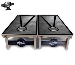 Smoke Triangle Cornhole Boards - Pro Solution Elite Series by Cornhole Solutions, custom cornhole board detail photo 9