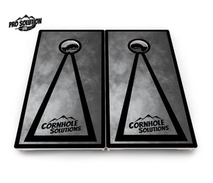 Smoke Triangle Cornhole Boards - Pro Solution Lite Series by Cornhole Solutions, custom cornhole board detail photo 3