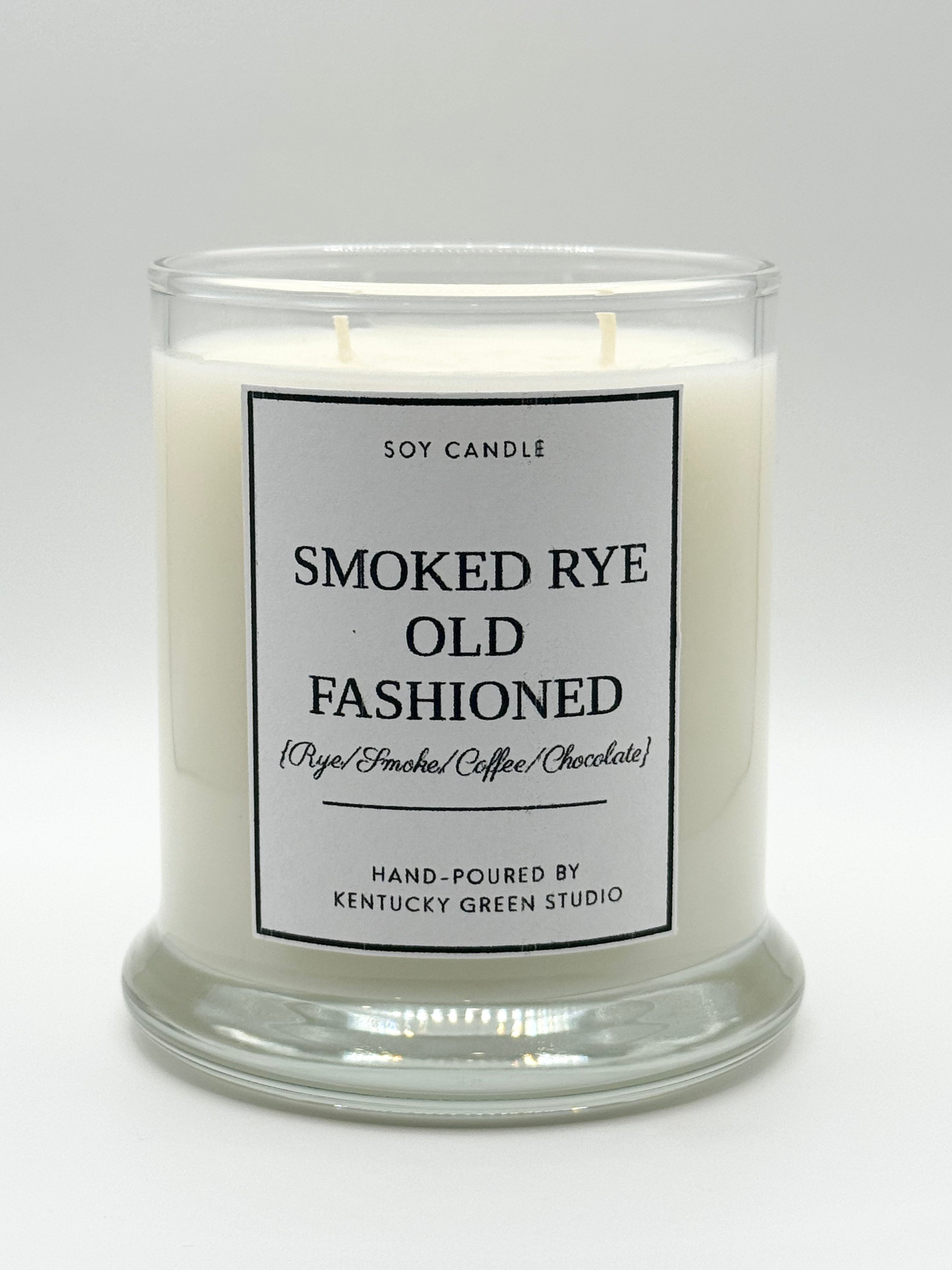Smoked Rye Old Fashioned Soy Candle by Kentucky Green Studio, scented candle main product photo
