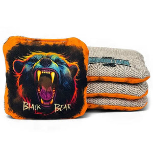 Smoky Mountain Bag Co – PRO Cornhole Bags - Set of 4 - Black Bear Series Cornhole Solutions
