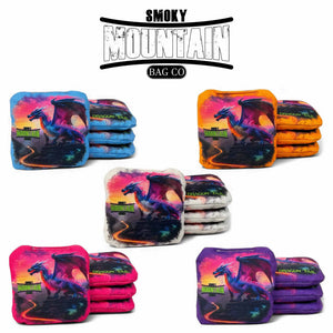Smoky Mountain Bag Co – PRO Cornhole Bags - Set of 4 - Dragon Tail Series Cornhole Solutions