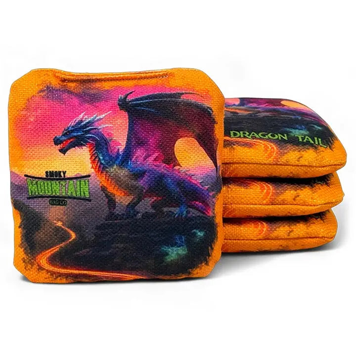 Smoky Mountain Bag Co – PRO Cornhole Bags - Set of 4 - Dragon Tail Series Cornhole Solutions