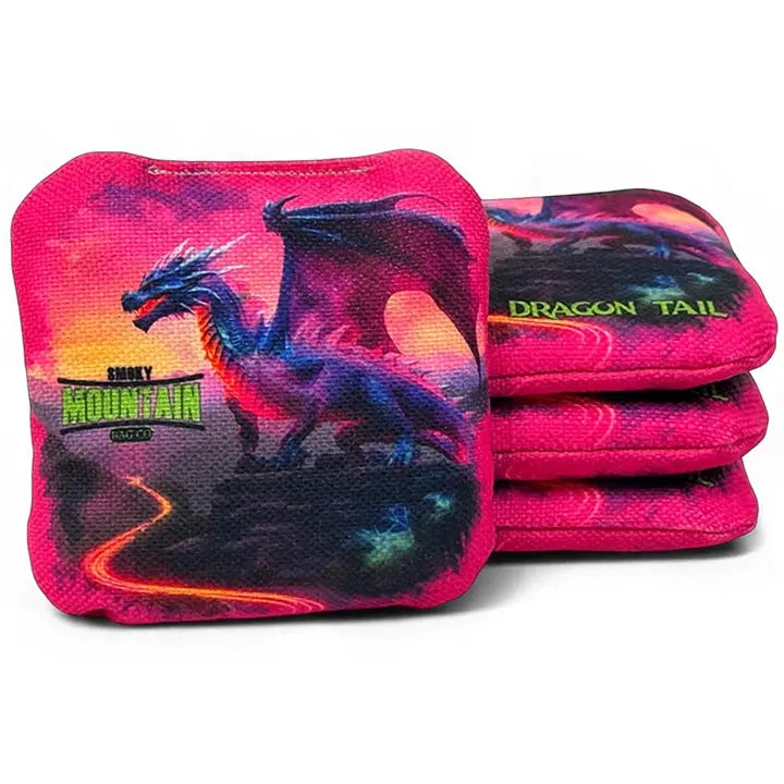Smoky Mountain Bag Co – PRO Cornhole Bags - Set of 4 - Dragon Tail Series Cornhole Solutions