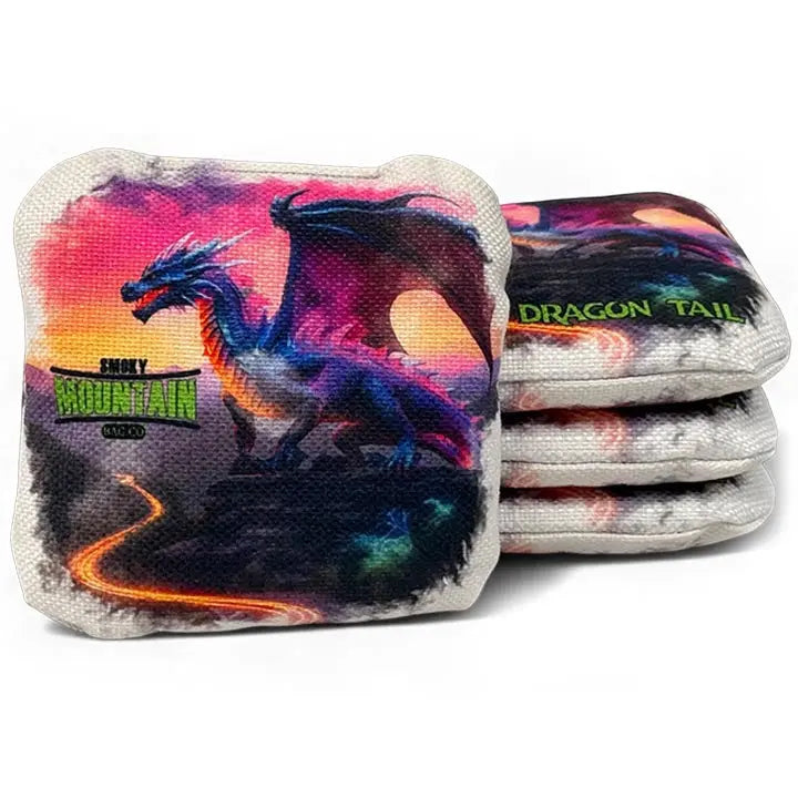 Smoky Mountain Bag Co – PRO Cornhole Bags - Set of 4 - Dragon Tail Series Cornhole Solutions