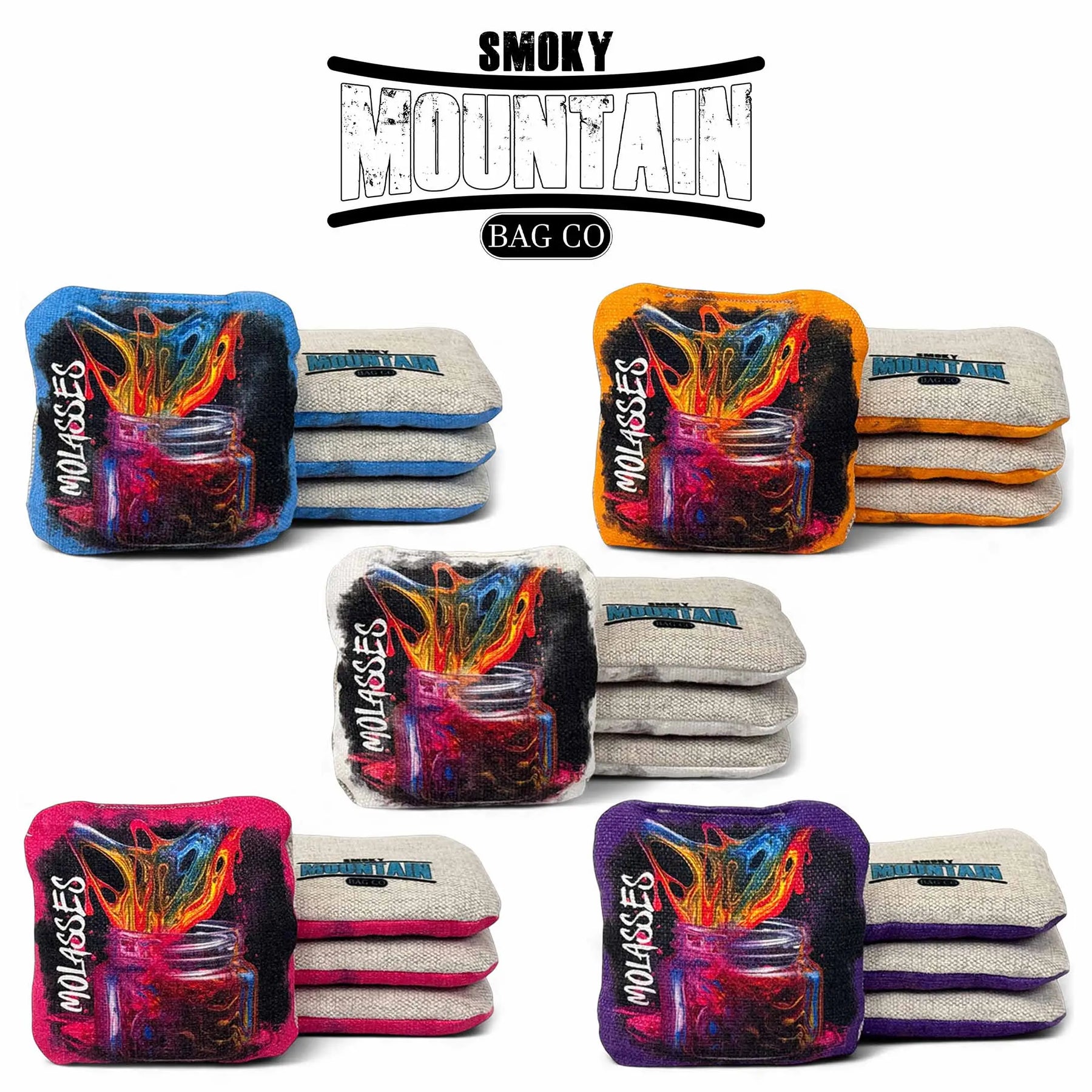 Smoky Mountain Bag Co – PRO Cornhole Bags - Set of 4 - Molasses Series Cornhole Solutions