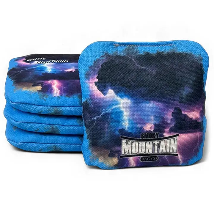 Smoky Mountain Bag Co – PRO Cornhole Bags - Set of 4 - White Lightning Series Cornhole Solutions