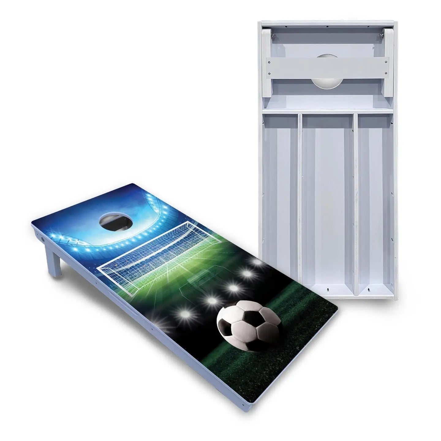 Soccer Cornhole Boards - All Weather Series by Cornhole Solutions, custom cornhole board main product photo
