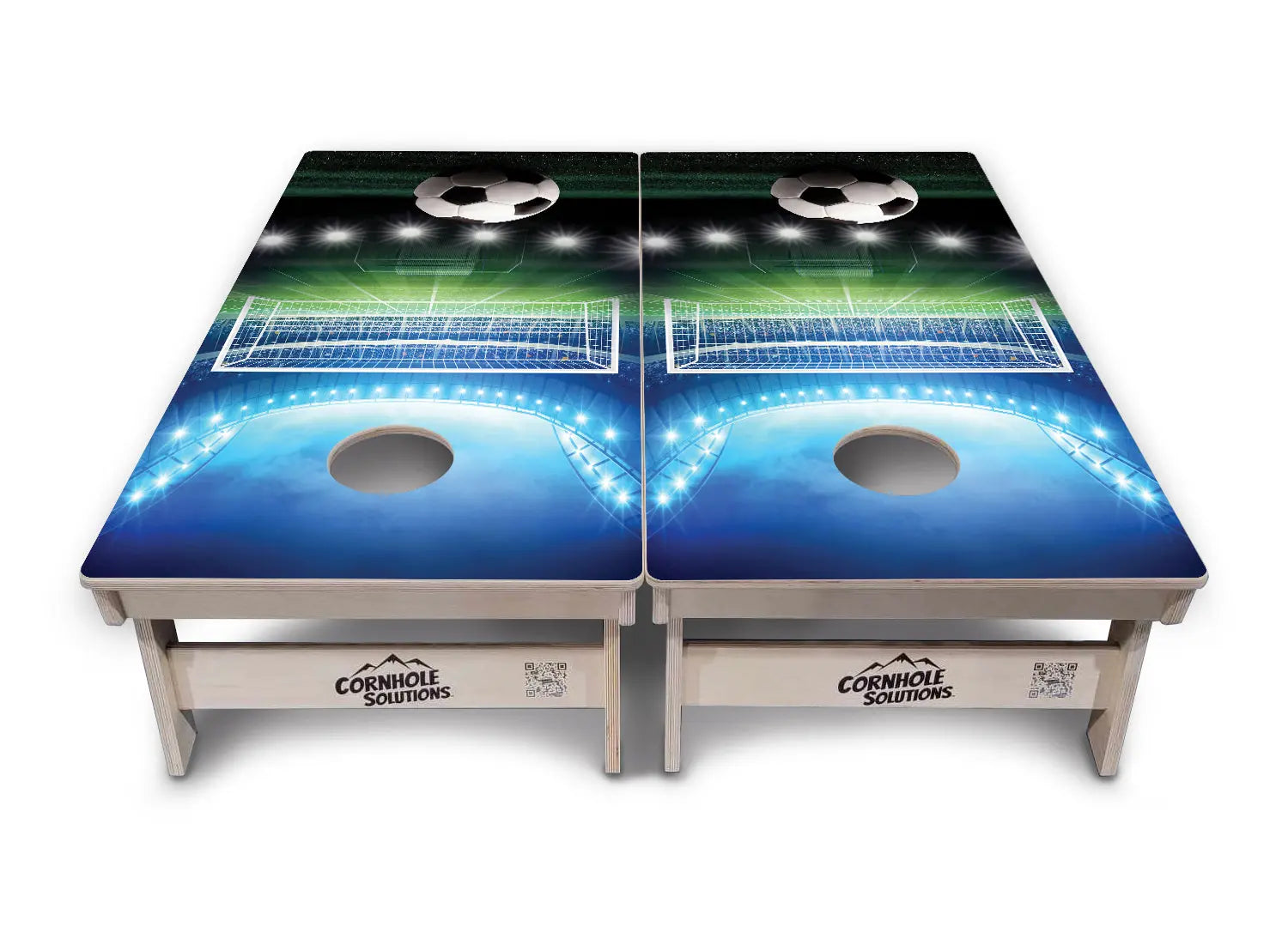 Soccer Cornhole Boards - Professional Tournament Series by Cornhole Solutions, custom cornhole board detail photo 2
