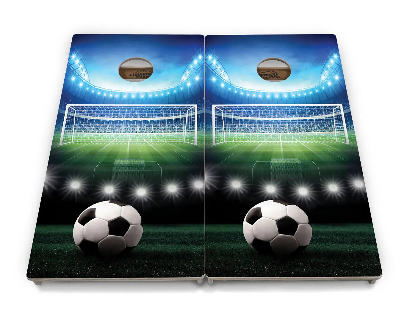 Soccer Cornhole Boards - Professional Tournament Series by Cornhole Solutions, custom cornhole board detail photo 4