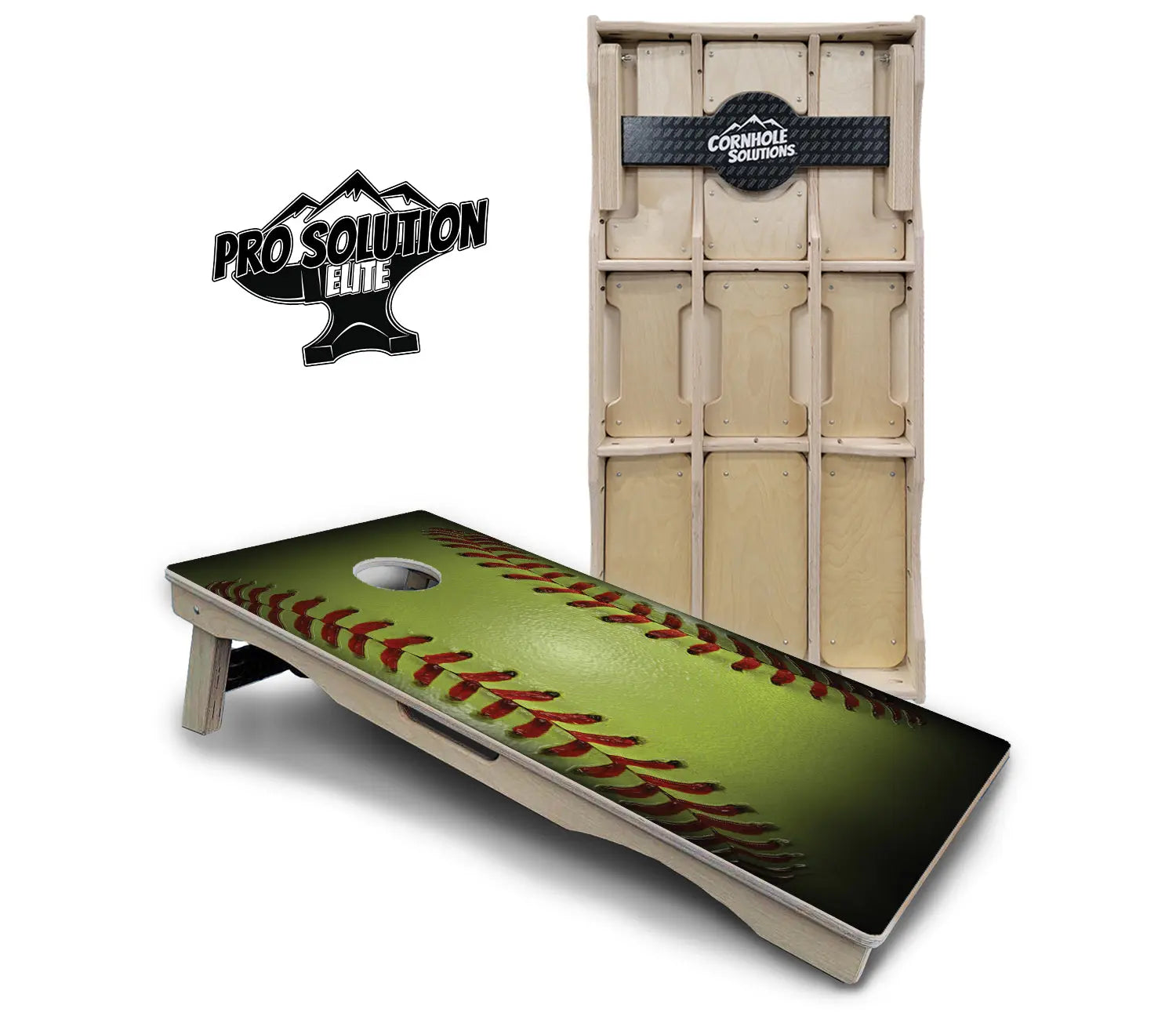 Softball Cornhole Boards - Pro Solution Elite Series by Cornhole Solutions, custom cornhole board main product photo
