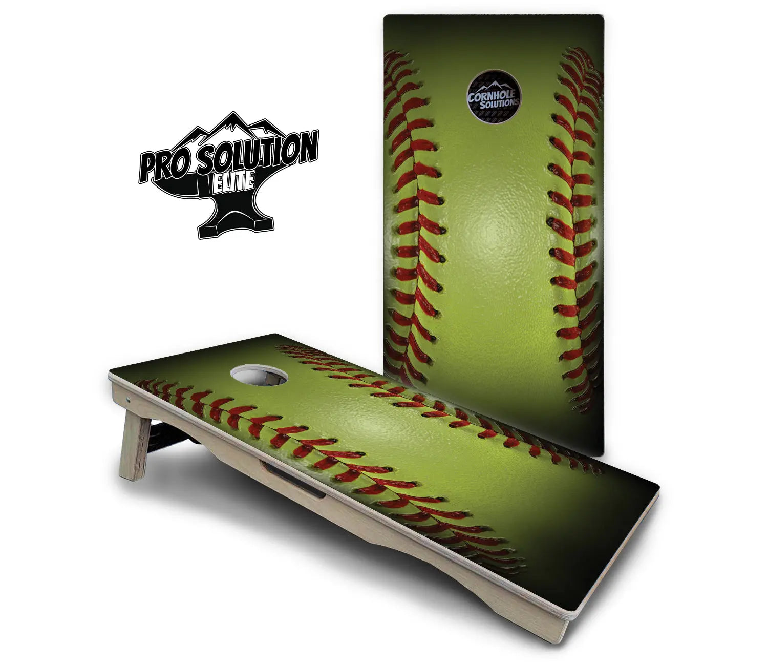 Softball Cornhole Boards - Pro Solution Elite Series by Cornhole Solutions, custom cornhole board detail photo 2